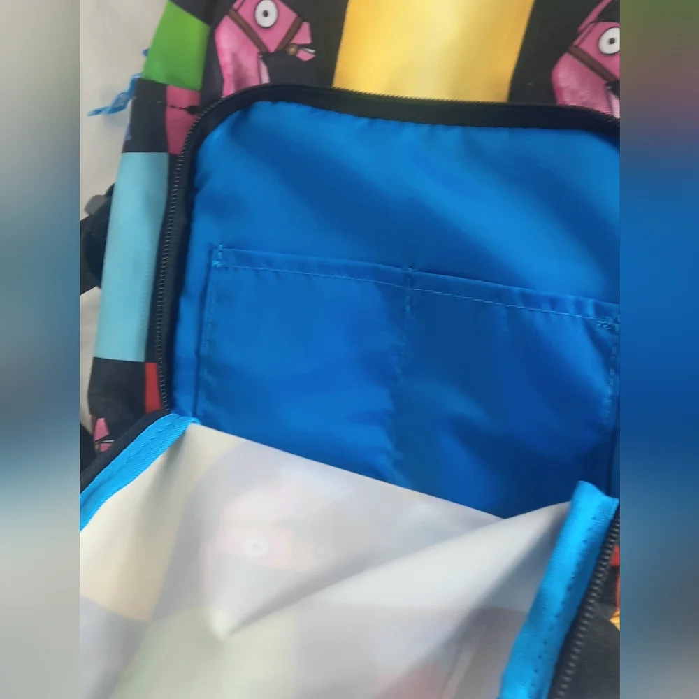 Fortnite Amplify Loot Llama Rainbow Checkered Sling Mini Sling Backpack Single
